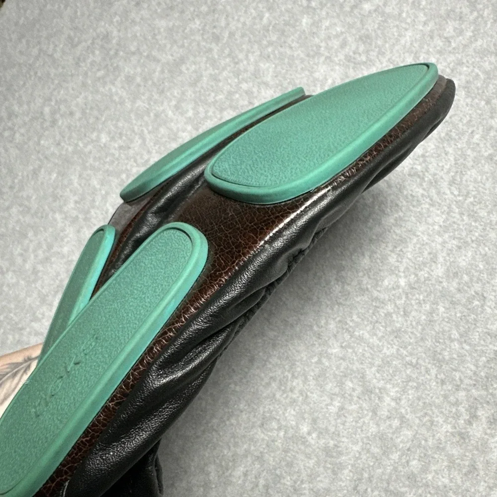 Tieks by Gavrieli Ballet Flats Shoes Black Leather Ballerina Slip-On Woman's 8‎